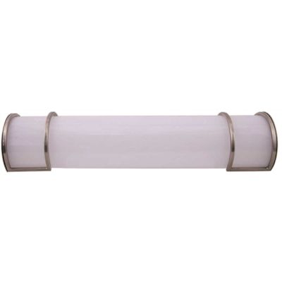 Sylvania 24 in. Brushed Nickel 1-Light Integrated LED Linear Vanity Light with Selectable CCT