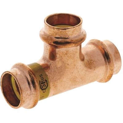 NIBCO 1 in. x 1 in. 1/2 in. Wrot Copper Press x Press x Press Reducing Tee Fitting