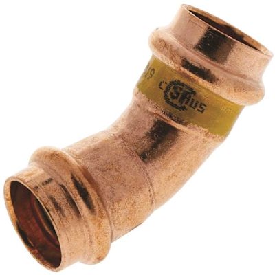 NIBCO 1 in. Wrot Copper Press x Press 45-degree Elbow Fitting