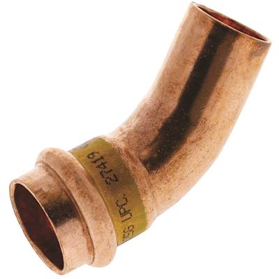NIBCO 1/2 in. Wrot Copper Fitting x Press 45-degree Elbow Fitting