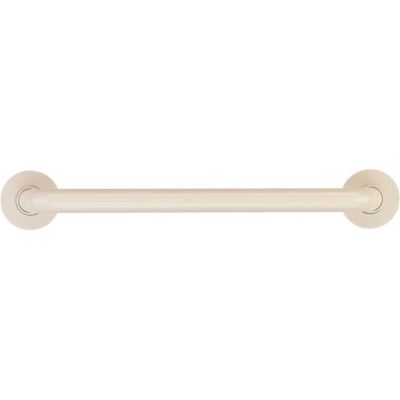 32 in. White Contractor Series Antimicrobial Vinyl Coated Grab Bar
