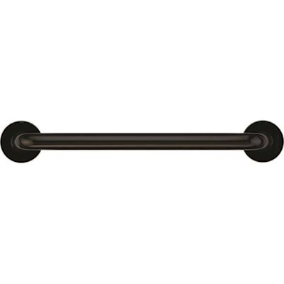 Ponte Giulio USA 12 in. Contractor Antimicrobial Vinyl Coated Grab Bar in Black