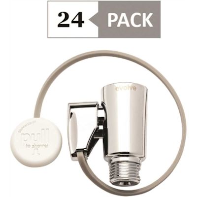 Evolve Technologies ShowerStart TSV Hot Water and Energy Saving Thermostatic Valve in Chrome, 24-Pack