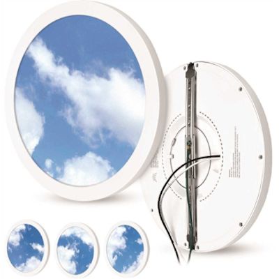 BEYOND LED TECHNOLOGY The Sky Downlight Light Round 12 in. 10000K Integrated LED Recessed Light 4-Pack