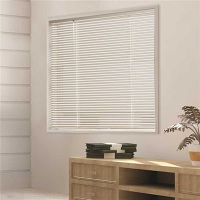 The Home Depot TruTouch 30x48" Cordless 1" Deluxe Vinyl Mini Blind White