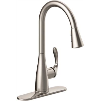 Seasons Westwind Single-Handle Pull-Down Sprayer Kitchen Faucet in Stainless Steel