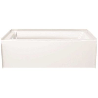 Delta Classic 500 60 in. x 32 in. Alcove Deep Soaking Bathtub with Left Drain in High Gloss White
