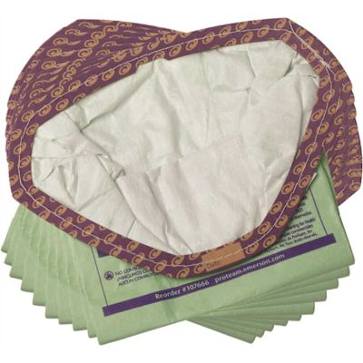 ProTeam GoFit 3 Open Collar Vacuum Filter Bags for ProTeam Commercial Backpack Vacuum Cleaners, (10-Pack)