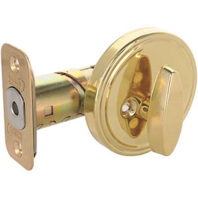 Single-Sided Deadbolt 2-3/8" and 2-3/4" Backset Grade 3Bright Brass