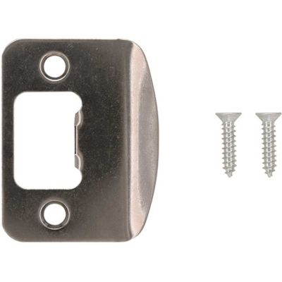 Replacement Strike Plate Satin Stainless Steel and Satin Chrome