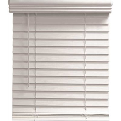 Champion TruTouch 59x36" Cordless 2" Faux Wood Blind White