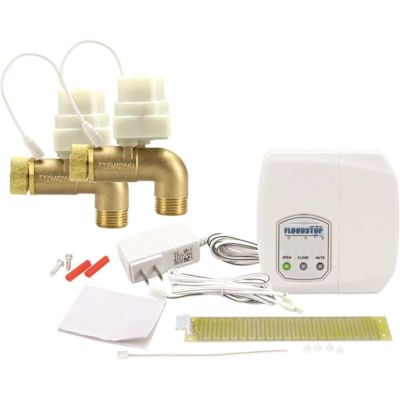 FloodStop Washing Machine Auto-Shutoff Valve, FS34H90, W/90-Degree, 3/4 in. Ball Valves - Water Damage Prevention