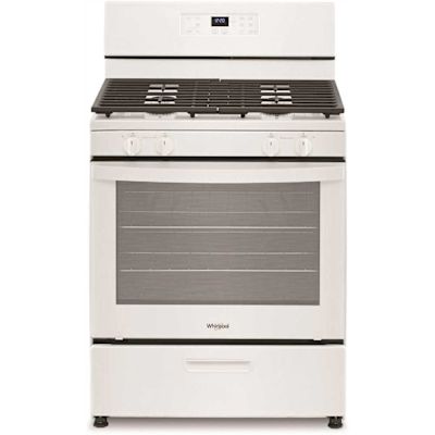 Whirlpool 30-in 4 Burners 5.1-cu ft Freestanding Gas Range in. White