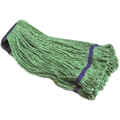 Renown Medium 20oz Green Blended Looped String Mop, 5 in. Headband (2-Pack)