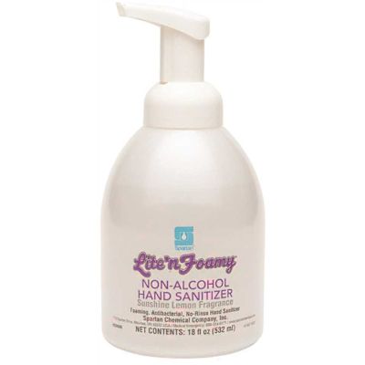 Spartan Lite'n Foamy 18 Ounce Non-Alcohol Hand Sanitizer Case Of 6