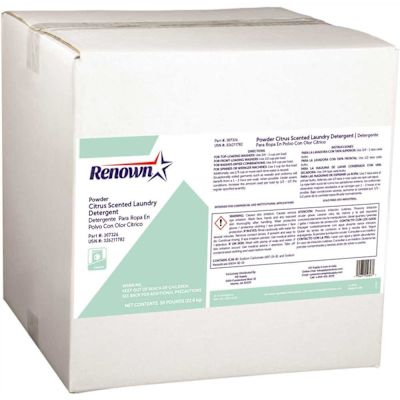 Renown Powder Citrus Scented Laundry Detergent, 50 lbs.