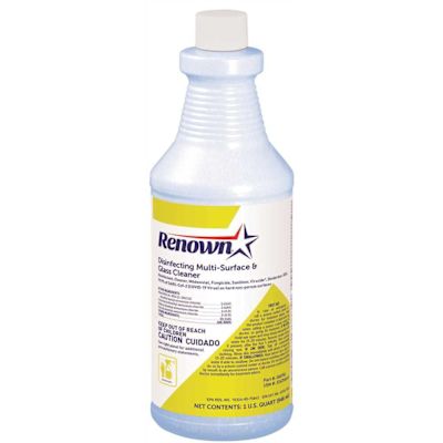 Renown Disinfecting Multi-Surface & Glass Cleaner, 32 oz. (12 Per Case)