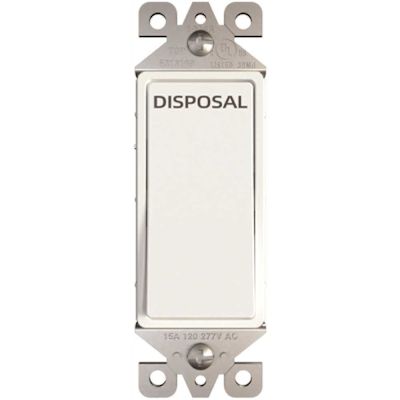 Maintenance Warehouse 15 Amp 120V/277V, Disposal Single Pole Decorator Wall Switch,White-Package Of 10