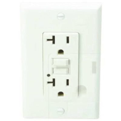 HD Supply-Maintenance Warehouse Maintenance Warehouse 20 Amp 125V Self Test GFCI Receptacle - White - Package Of 12