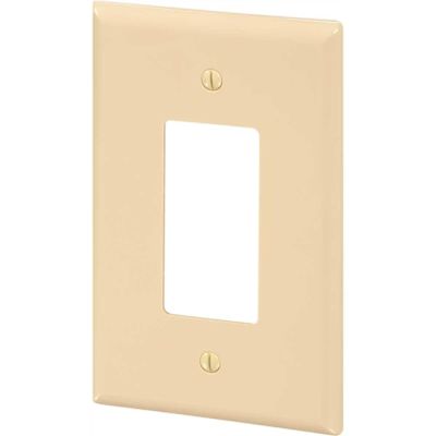 HD Supply-Maintenance Warehouse Maintenance Warehouse Jumbo Single Gang Decorator Wall Plate Ivory - Package Of 10