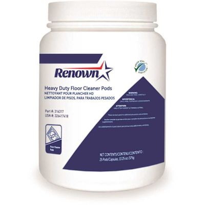 Renown Heavy-Duty Floor Cleaner Degreaser Pod (25 Pods Per Container)