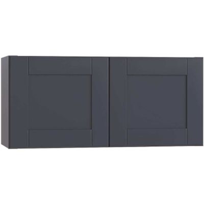 Mill'S Pride Richmond Shaker Rta Wall Cabinet Double, Valencia Blue, 30"x18"x12"