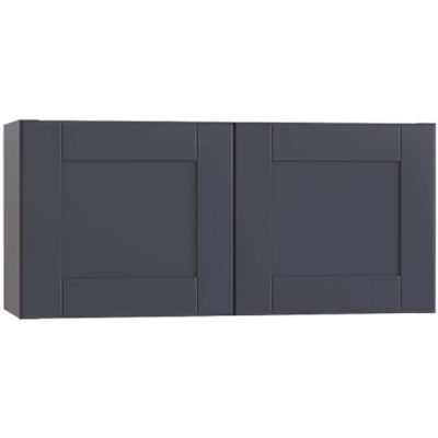 Mill'S Pride Richmond Shaker Rta Wall Cabinet Double, Valencia Blue, 36"x12"x12"