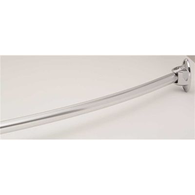 Seasons 60" Chrome Aluminum Curved Shower Rod