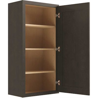 CNC Cabinetry Cabinetry Luxor Smoky Grey Wall Cabinet 12w X 42h