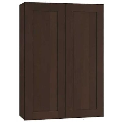 CNC Cabinetry Cabinetry Luxor Espresso Wall Cabinet 27w X 42h