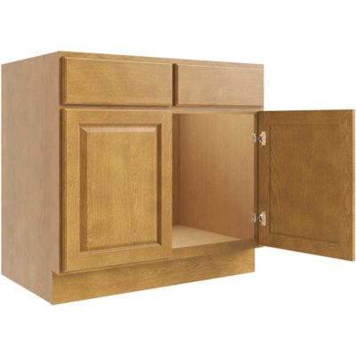 CNC Cabinetry Cabinetry Country Oak Sink Base Cabinet 39w X 34.5h