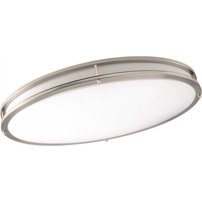 SEASONS LED 32 In. Oval Ceiling Fixture In Brushed NICKEL