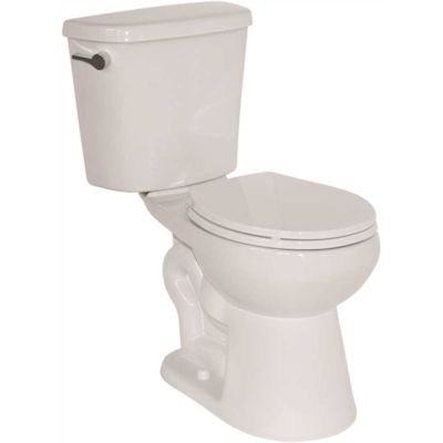 2-Piece All-In-One 1.28 GPF Single Flush ADA Round Toilet In White