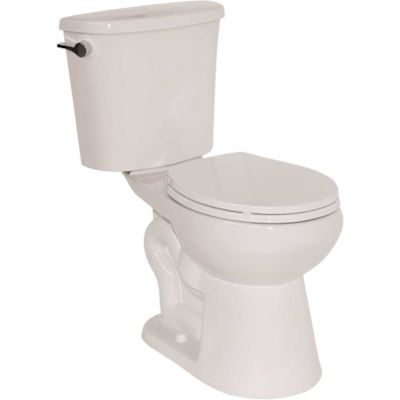 2-Piece All-In-One 1.28 GPF 10-In. Rough-In Single Flush ADA Round Toilet In White