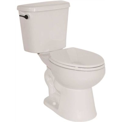 2-Piece All-In-One 1.28 GPF Single Flush ADA Elongated Toilet In White