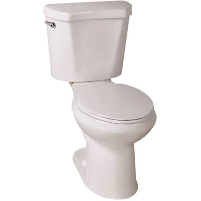 SEASONS 2-Piece All-In-One 0.8 GPF Ultra-High Efficiency Single Flush ADA Round Toilet In White