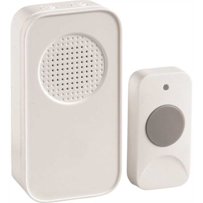 Newhouse Hardware Wireless Door Chime With Push Button, 300 Feet Operating Range