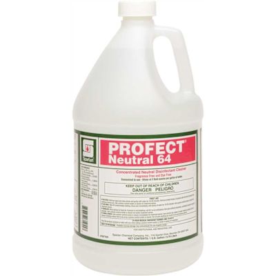 Spartan Profect Neutral 64 2oz Neutral Disinfectant No Dye/frag Case Of 4