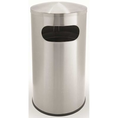 15 Gallon Allure Mini Dome Stainless Steel Trash Can