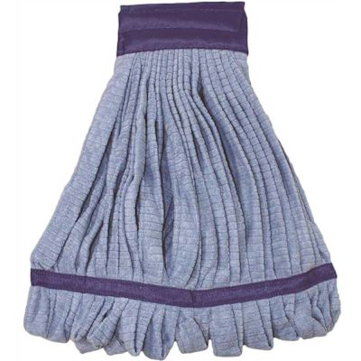Renown Microfiber Tube Mop Head With Canvas Headband Medium In Blue