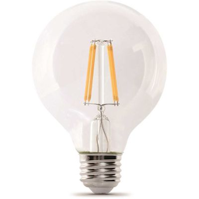 FEIT ELECTRIC Electric G25 3.8 Watt 5000k E26 Base Clear Filament LED Bulb Package Of 12