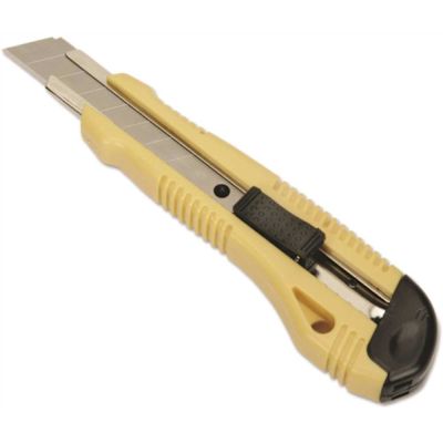 SKILCRAFT Utility Knife, Snap-Off, 18 Mm, 8 Segments, Yellow/black