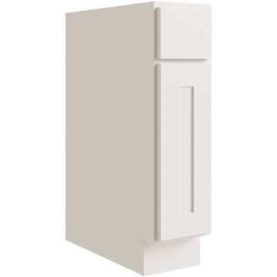 CNC CABINETRY Luxor 18" Base Cabinet, ADA Height, Right Hinge, Shaker White