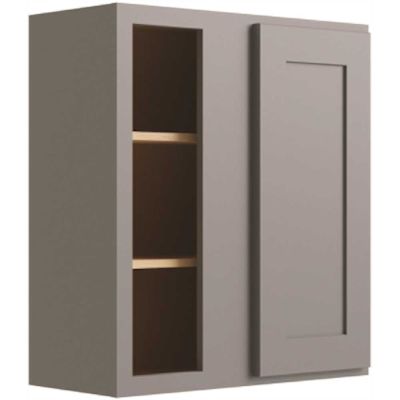 CNC CABINETRY Luxor Blind Wall Cabinet, 27"w X 30"h X 12"d, Shaker Misty Grey