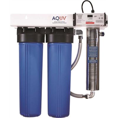 AQUA FLO Series Whole House Ultraviolet Disinfect Filter Rack System Aquv-12r22