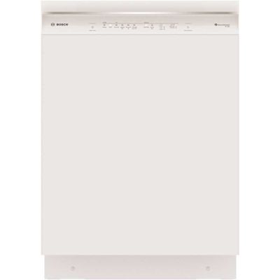 BOSCH 300 Series 24" White Tall Tub Dishwasher With Stainless Steel Tub