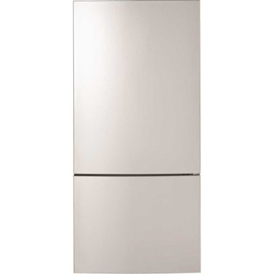 GE ENERGY STAR 17.7 Cu. Ft. Counter-Depth Bottom-Freezer Stainless Steel Refrigerator, ADA