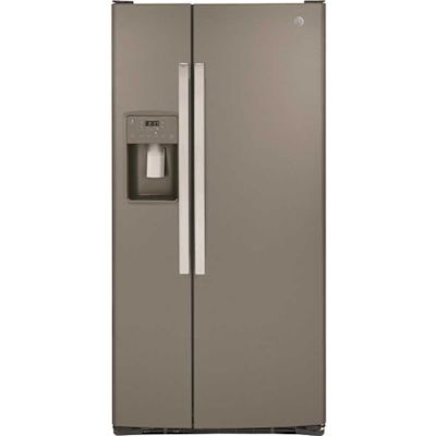 GE 23.0 Cu. Ft. Side-By-Side Slate Refrigerator