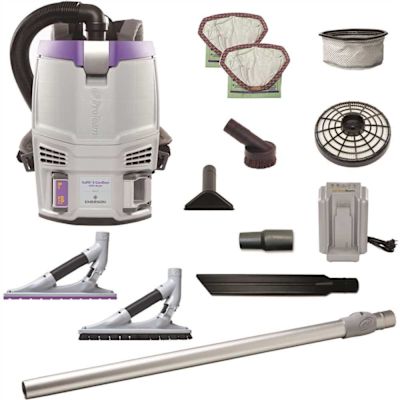 PROTEAM Gofit 3 Cordless Com Backpack Vacuum W/problade Hard Surface/carpet Kit
