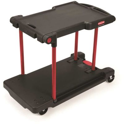 Rubbermaid Commercial Convertible Utility Cart And Platform Truck, Black
